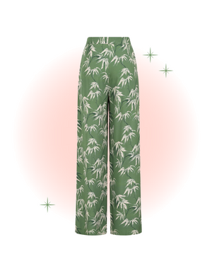 Green Elizabeth Bamboo Pants