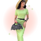 Robe Ajustée Connie Verte