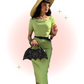 Robe Ajustée Connie Verte