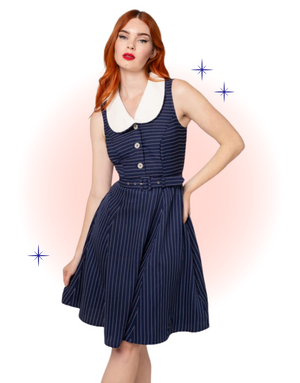 Navy Costello Dress