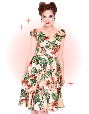 Robe Évasée Betsy Flamingo