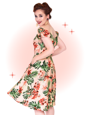 Robe Évasée Betsy Flamingo