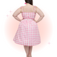 Bobbie Vichy Pink Flared Dress