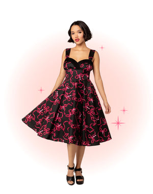 Robe Évasée Bownita Noir