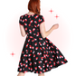 Robe Évasée Confetti Noire