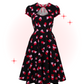 Robe Évasée Confetti Noire