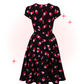 Robe Évasée Confetti Noire