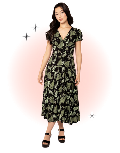 Robe Évasée Gaïa Noire