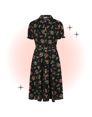 Star Jules Black Flared Dress