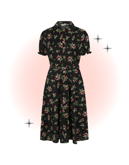 Star Jules Black Flared Dress