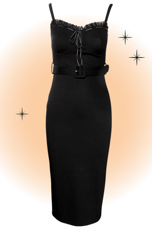 Vestido ajustado Love Bites Negro