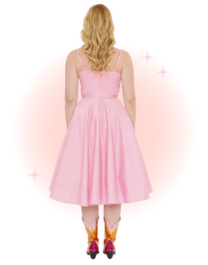 Peggy Flared Pink Dress