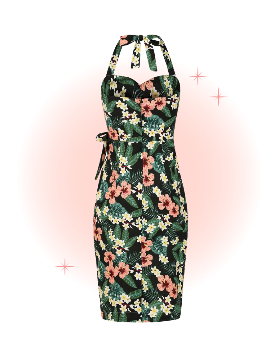 Evie Tropical Sarong Dress Evie Tropical Sarong Dress