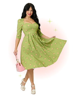 Robe Sweetheart Chartreuse