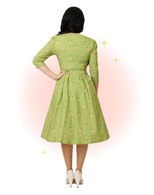 Robe Sweetheart Chartreuse