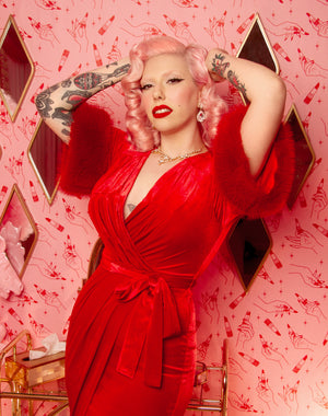 Robe Ajustée 5th Avenue Rouge