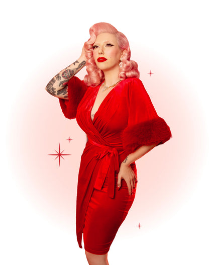 Robe Ajustée 5th Avenue Rouge