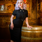 Wanda Black Fitted Dress