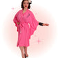Robe De Nuit Chauve-Souris Rose