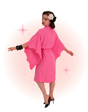 Robe De Nuit Chauve-Souris Rose