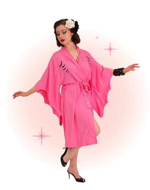 Robe De Nuit Chauve-Souris Rose