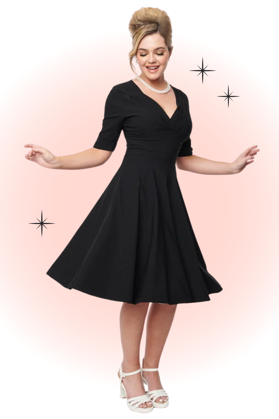 Acampanados Vestidos Debajo De La Rodilla Elegantes Directo De