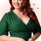 Delores Green Flared Dress