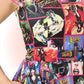 Robe Elvira Comics Multicolore