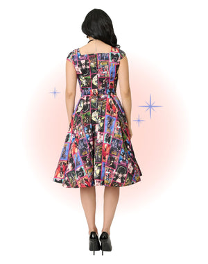 Robe Elvira Comics Multicolore