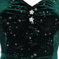 Robe Estelle Étoilée Velours Vert