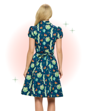 Cactus Flared Dress