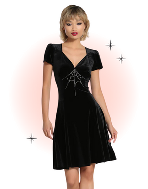 Morticia Black Dress