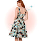 Robe Évasée panthère Aqua