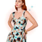 Robe Évasée panthère Aqua