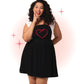 Robe Évasée Lucie Pinafore Noire