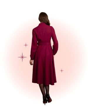 Robe Tiziana bordeaux