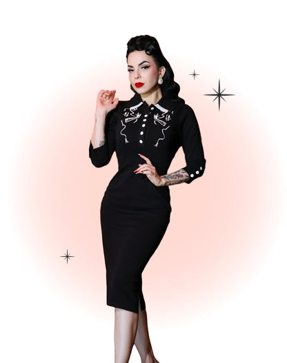 Robe Tricotée Art Of Temptation Noire