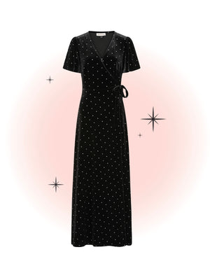 Robe Winnie Velours Noir