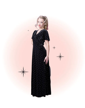 Robe Winnie Velours Noir