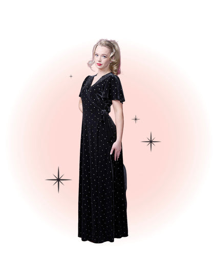 Robe Winnie Velours Noir