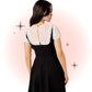 Robe Évasée Alice Noir Et Blanc