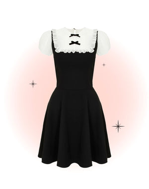 Robe Évasée Alice Noir Et Blanc