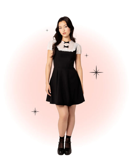 Robe Évasée Alice Noir Et Blanc