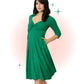 Robe Évasée Bengaline Verte