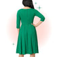 Robe Évasée Bengaline Verte