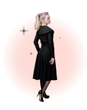 Robe Évasée Carla Noire