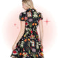 Robe Chemisier Évasée Frida Noire
