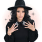 Black MoonFlower dress with collar