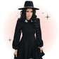 Black MoonFlower dress with collar