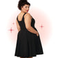 Robe Évasée Idaho Noire